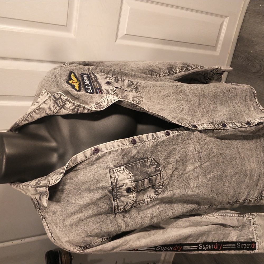 Superdry button down demin in EUC